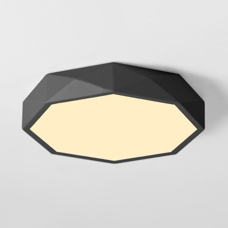 Plafonnier encastré à facettes Plafonnier moderniste en acrylique pour salon