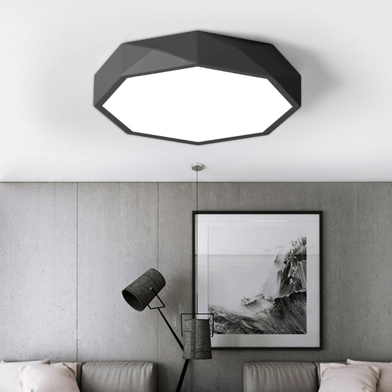Plafonnier encastré à facettes Plafonnier moderniste en acrylique pour salon