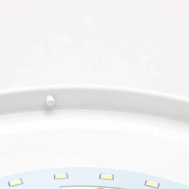 Minimalist LED Flush Mount Drum Light Aluminum Flush Mount Ceiling Light for Living Room