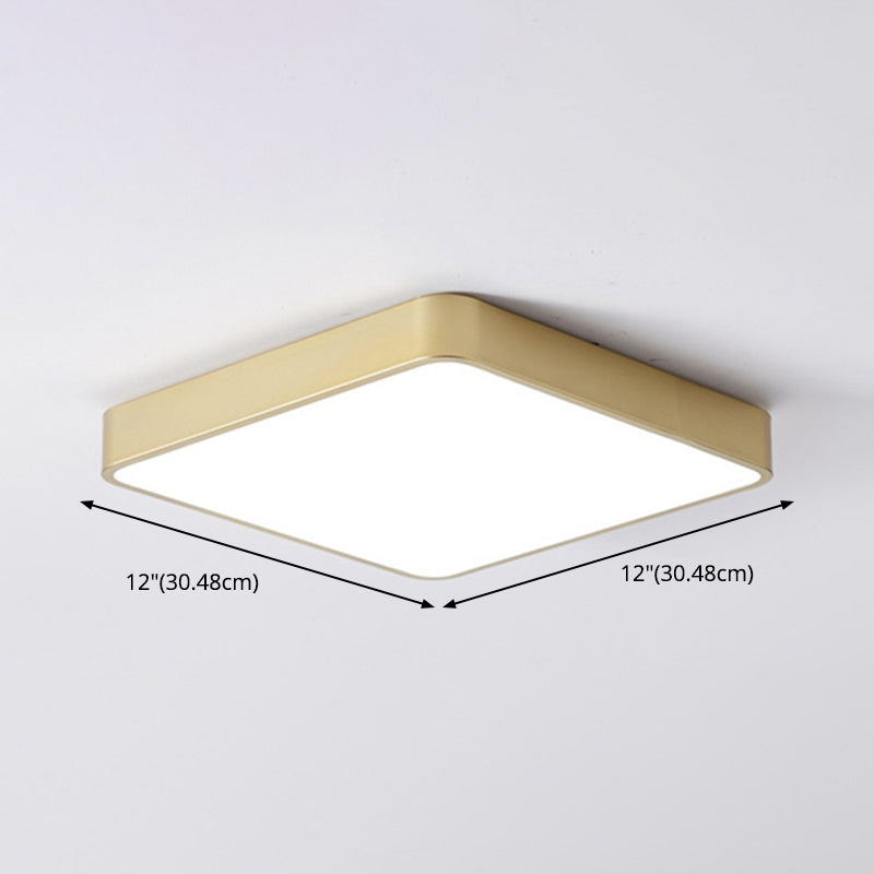 Modern Style Aluminum LED Flush Light Bedroom Ceiling Mounted Light with 1 Light