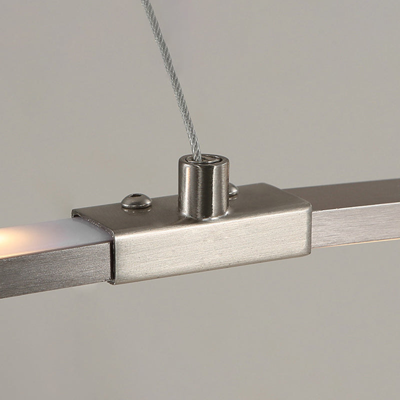 Aluminium LED Hanging Lamp in Modern Luxury Style Acrylic Linear Pendant Light for Living Room