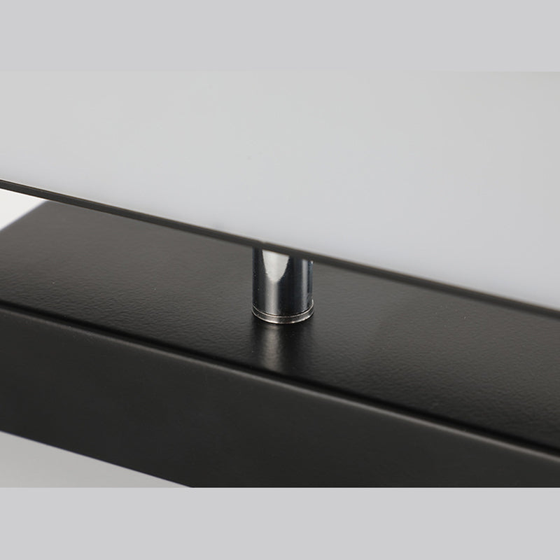 10" Wide Rectangular Acrylic LED Wall Lamp Modern Style Rotatable Bedside Light for Bedroom