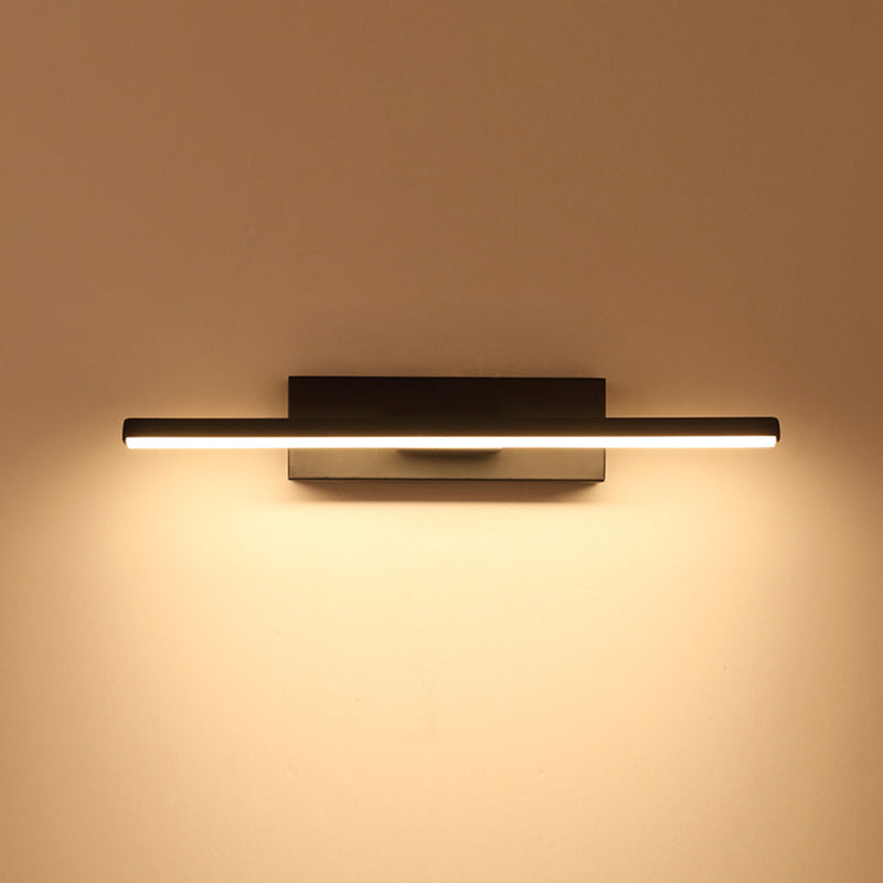 Lámpara de pared de minimalismo contemporáneo 330 ° Luz de línea LED de aluminio rotativo para dormitorio
