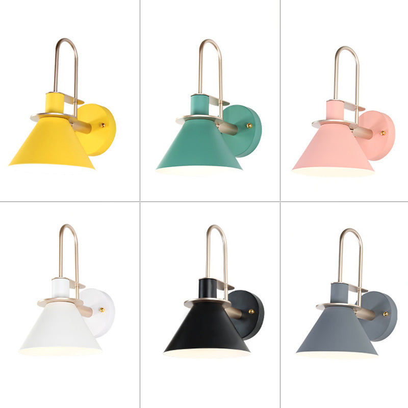 6 couilles lampe à paroi macaron en option unique Bulbe de style nordique Nordic Cone Light pour le couloir de la chambre à coucher