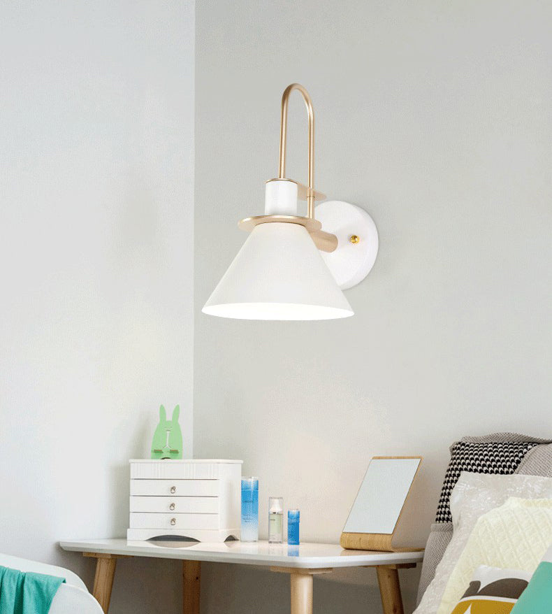 6 couilles lampe à paroi macaron en option unique Bulbe de style nordique Nordic Cone Light pour le couloir de la chambre à coucher
