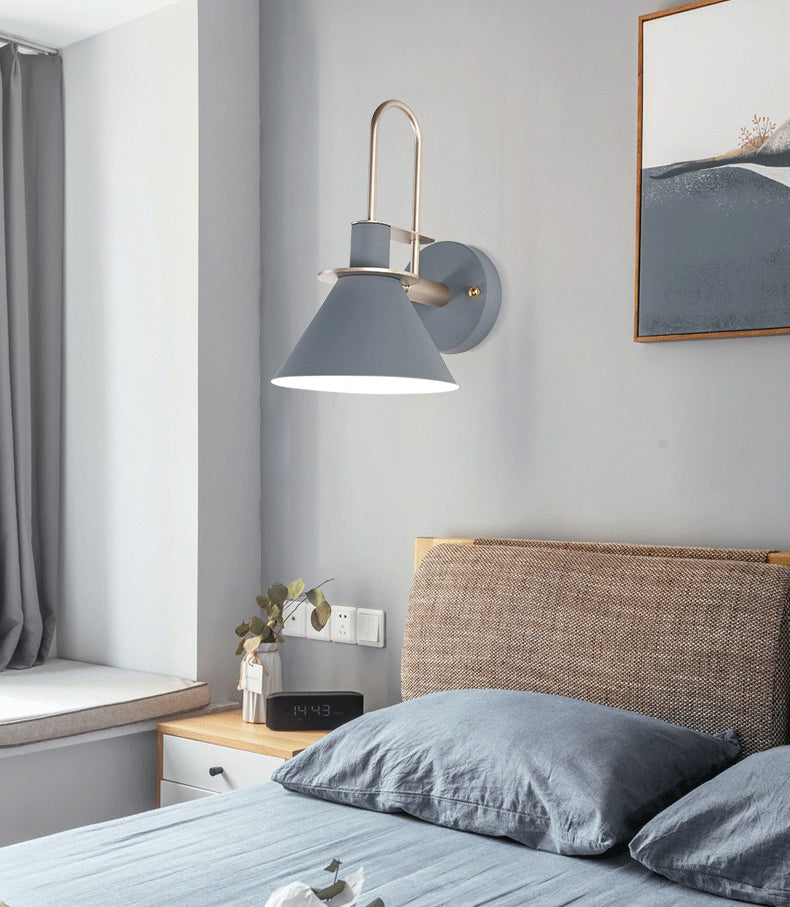 6 couilles lampe à paroi macaron en option unique Bulbe de style nordique Nordic Cone Light pour le couloir de la chambre à coucher