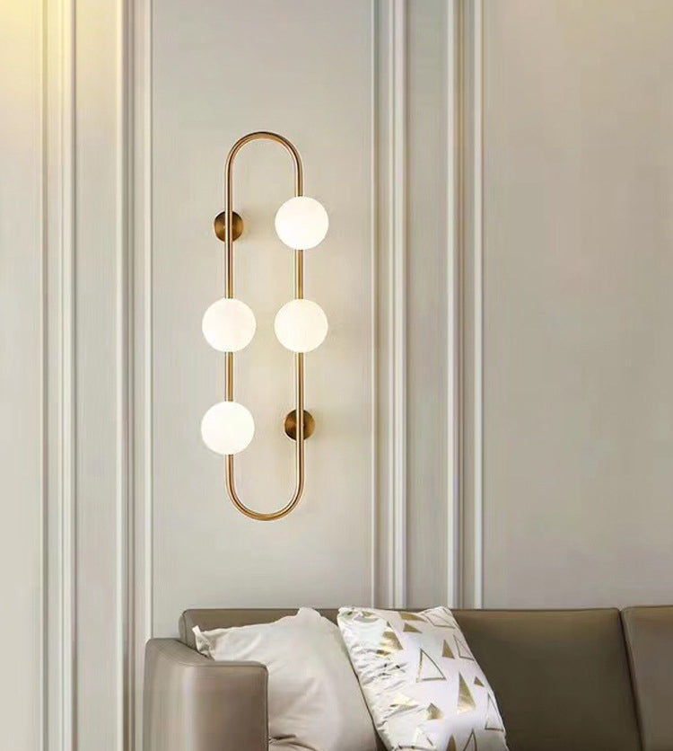 Modern Nordic Minimalist Minimalist Stipical Sconce Sconfietti di vetro Pronchi di vetro