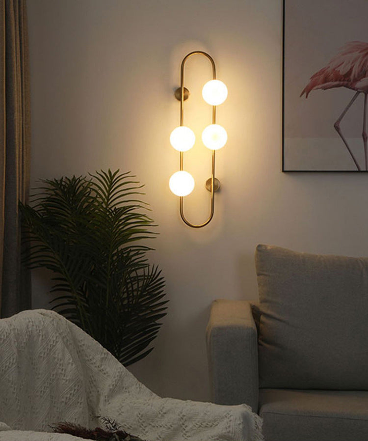 Modern Nordic Minimalist Minimalist Stipical Sconce Sconfietti di vetro Pronchi di vetro