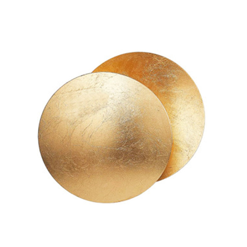 Modern Minimalist Style Circular Wall Sconce Lighting Copper Wall Light for Bedroom