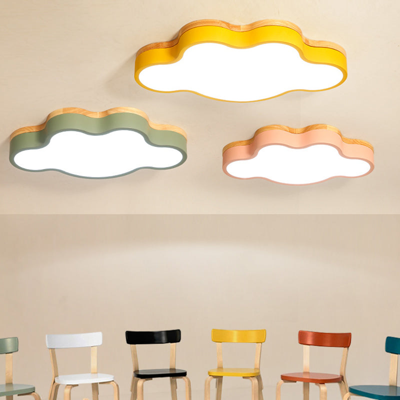 Nuage de nuages Fixtures Macaron Acrylique Fixation du plafond pour la chambre à coucher