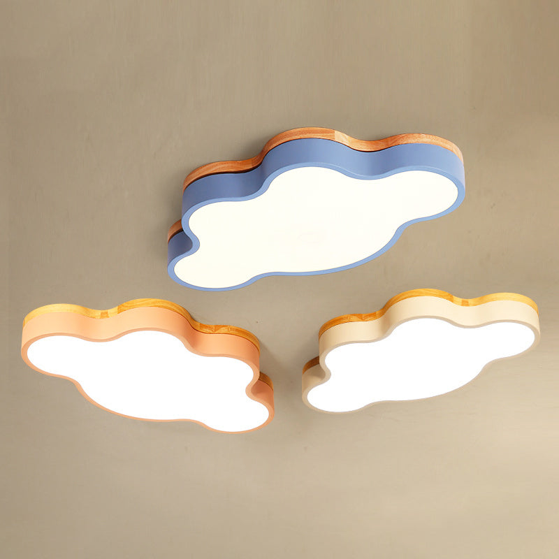 Nuage de nuages Fixtures Macaron Acrylique Fixation du plafond pour la chambre à coucher