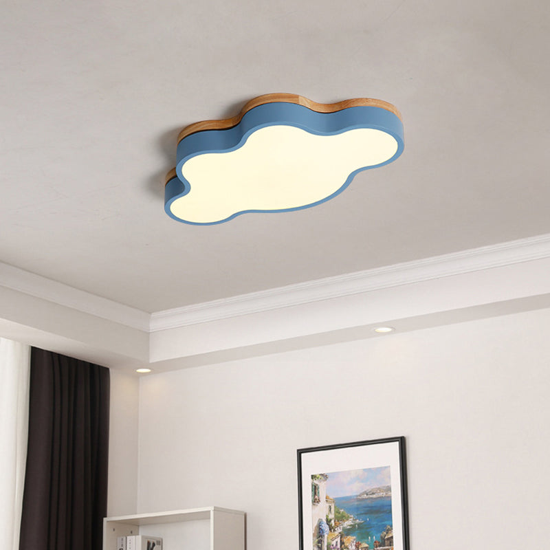 Nuage de nuages Fixtures Macaron Acrylique Fixation du plafond pour la chambre à coucher