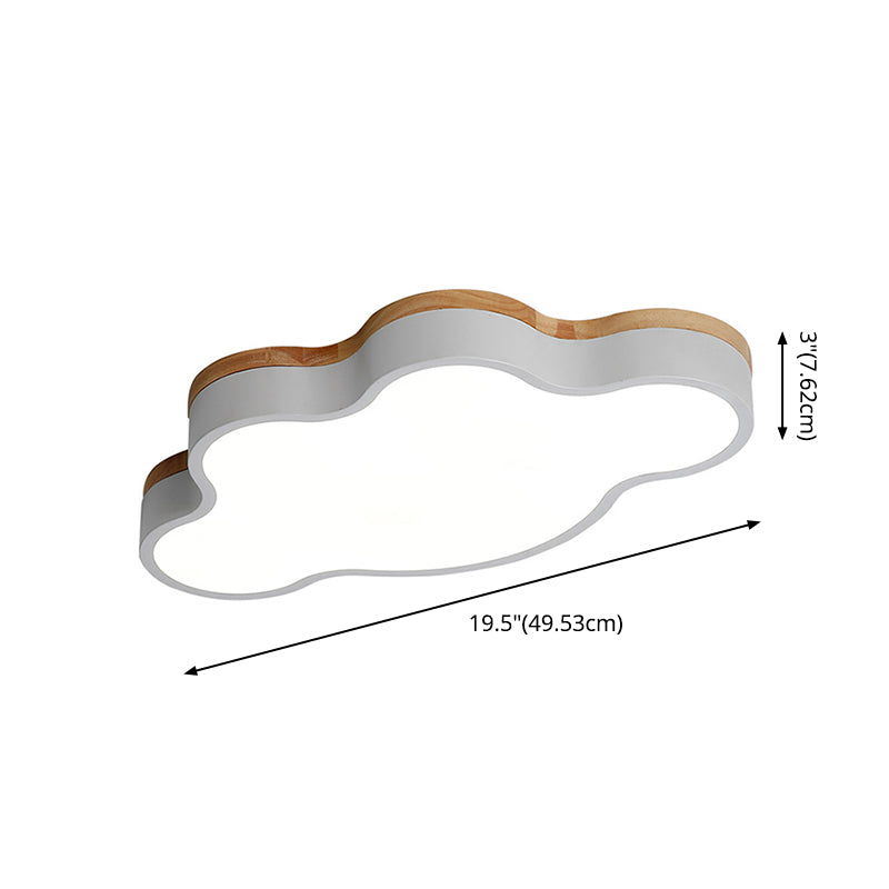 Nuage de nuages Fixtures Macaron Acrylique Fixation du plafond pour la chambre à coucher