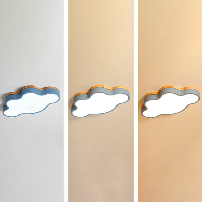 Nuage de nuages Fixtures Macaron Acrylique Fixation du plafond pour la chambre à coucher