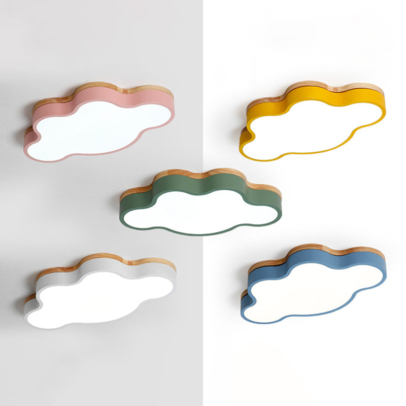 Nuage de nuages Fixtures Macaron Acrylique Fixation du plafond pour la chambre à coucher