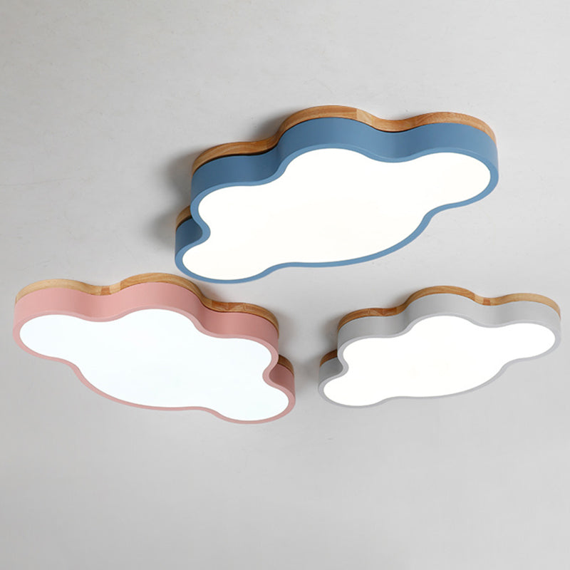 Nuage de nuages Fixtures Macaron Acrylique Fixation du plafond pour la chambre à coucher