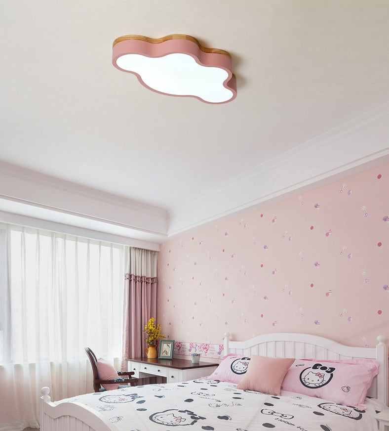 Nuage de nuages Fixtures Macaron Acrylique Fixation du plafond pour la chambre à coucher