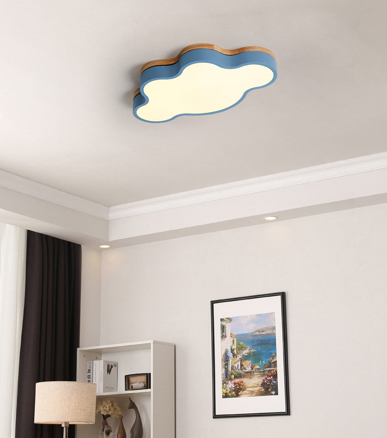 Nuage de nuages Fixtures Macaron Acrylique Fixation du plafond pour la chambre à coucher