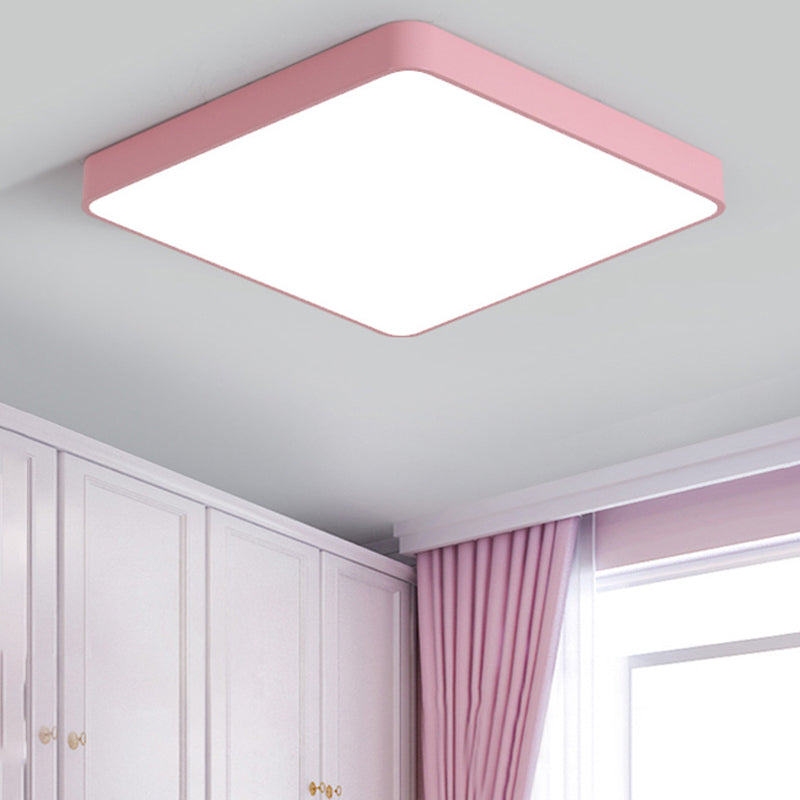 Modern Ceiling Light Nordic Creative Macaron Living Room Corridor Balcony Aisle Iron Ultra-thin Square Led Lamps