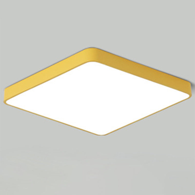 Modern Ceiling Light Nordic Creative Macaron Living Room Corridor Balcony Aisle Iron Ultra-thin Square Led Lamps