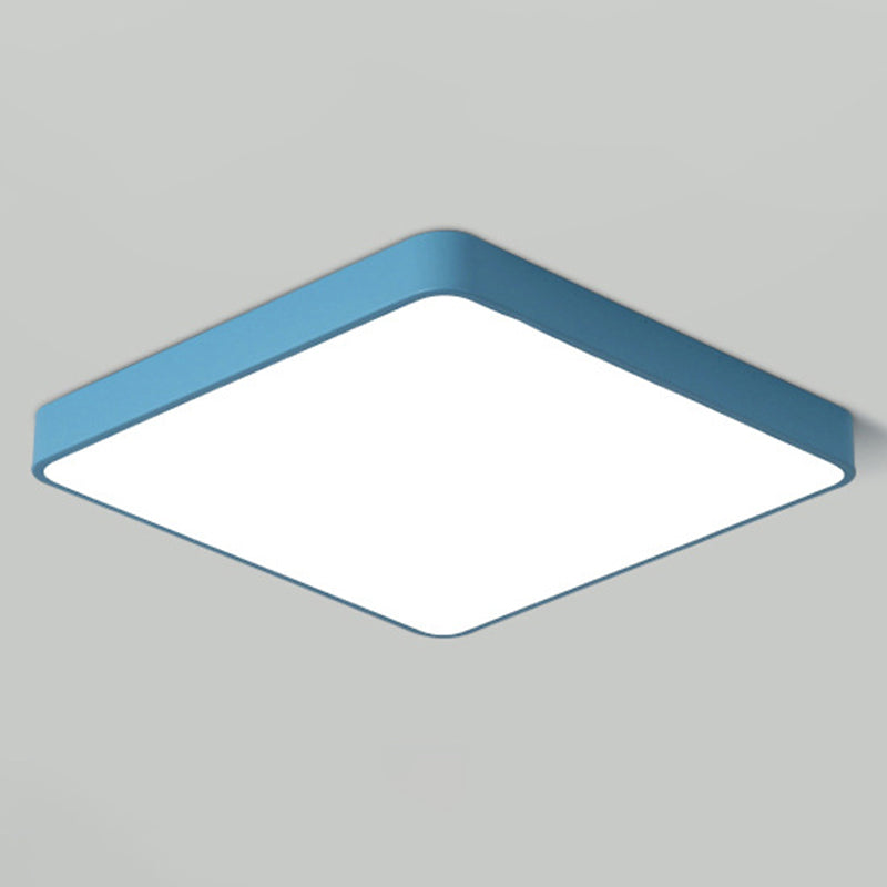 Modern Ceiling Light Nordic Creative Macaron Living Room Corridor Balcony Aisle Iron Ultra-thin Square Led Lamps