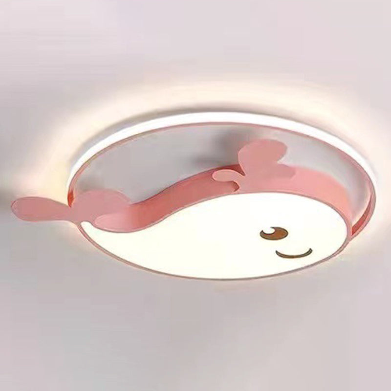 Nordic Children's Room Ceiling Light Modern Macaron Style Boy Girl Bedroom Study Cute Cartoon Creative Acrylic Led Lamps