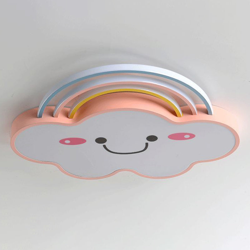 Nordic Children's Room Ceiling Light Modern Macaron Style Boy Girl Bedroom Study Cute Cartoon Creative Acrylic Led Lamps