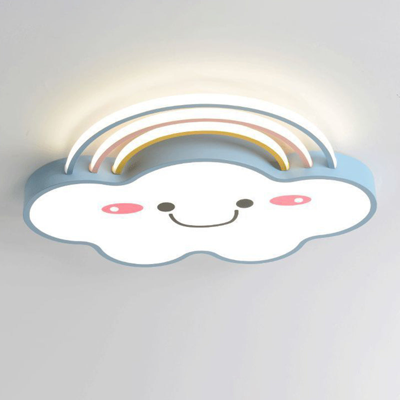 Nordic Children's Room Ceiling Light Modern Macaron Style Boy Girl Bedroom Study Cute Cartoon Creative Acrylic Led Lamps