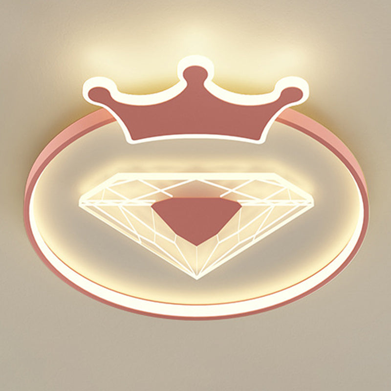 Nordic Children's Room Ceiling Light Modern Macaron Style Boy Girl Bedroom Study Cute Cartoon Creative Acrylic Led Lamps