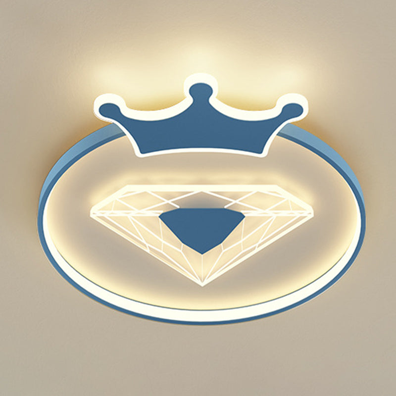 Nordic Children's Room Ceiling Light Modern Macaron Style Boy Girl Bedroom Study Cute Cartoon Creative Acrylic Led Lamps