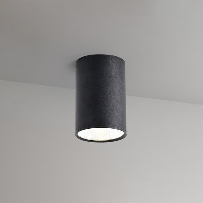 Aluminum Tubular Flush Mounted Lamp Nordic Style LED Ceiling Fixture for Hallway