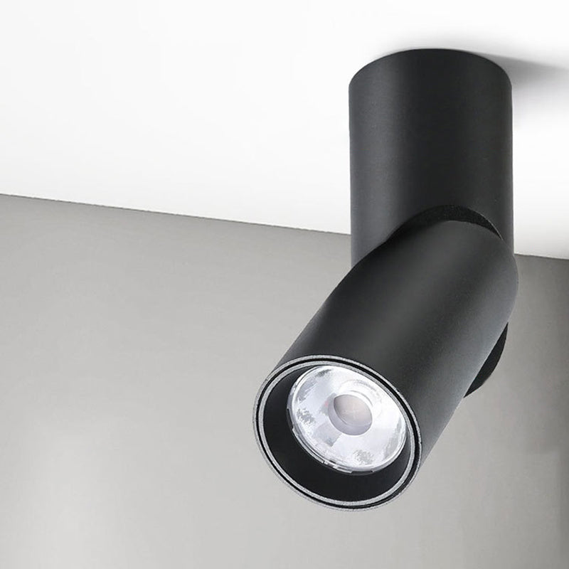 Spot encastré tubulaire en aluminium nordique pour salon, plafonnier LED