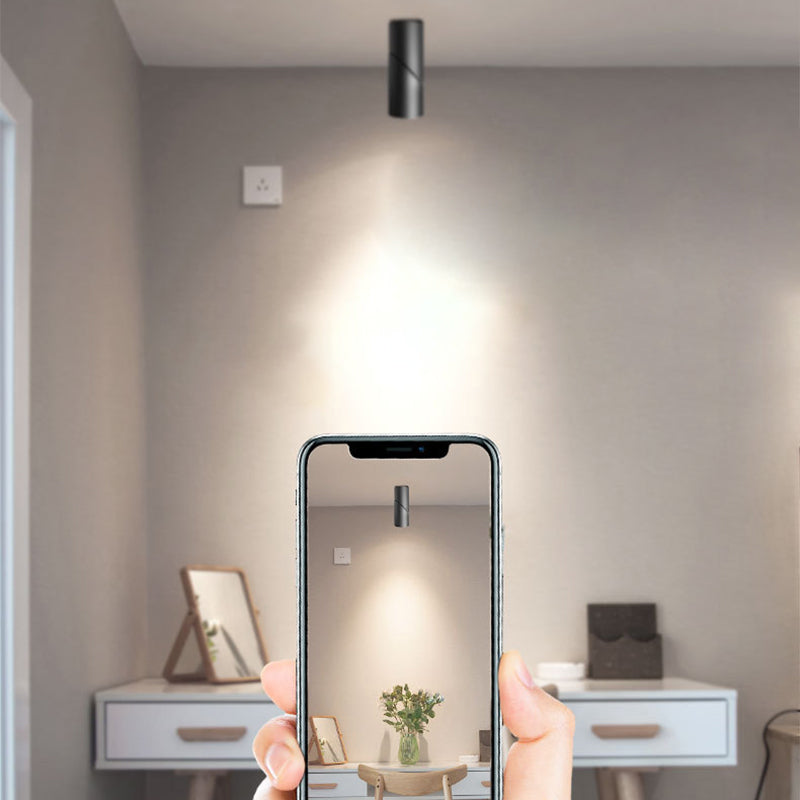Tubular Flush Mount Spotlight Nordic Aluminum Living Room LED Ceiling Light Fixture