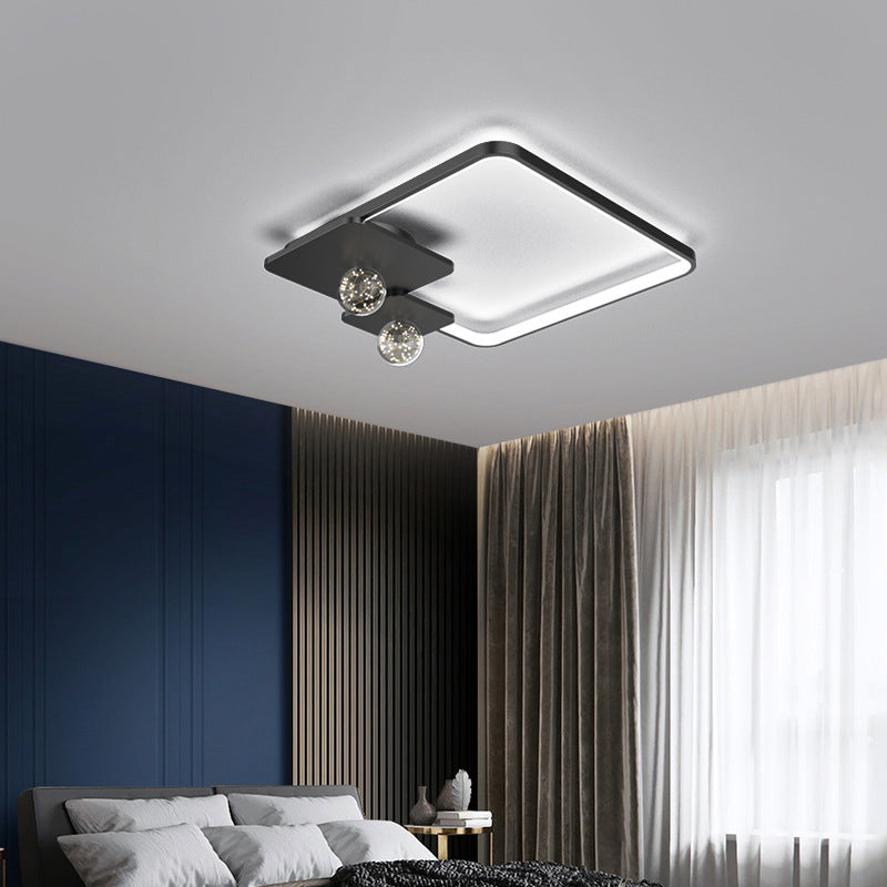 LED Ceiling Light Fixture Flush Mount Lighting Glass Light Ringed Light Living Room Light