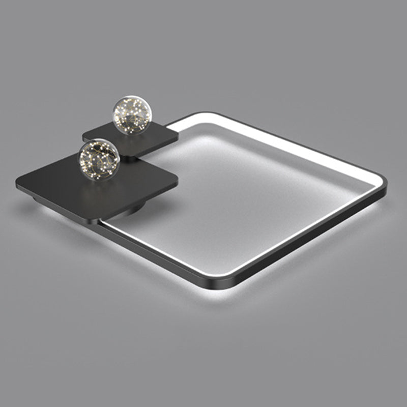 LED Ceiling Light Fixture Flush Mount Lighting Glass Light Ringed Light Living Room Light