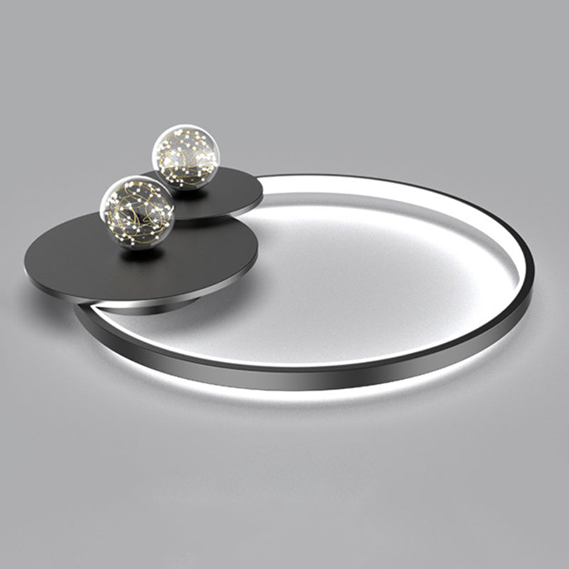 LED Ceiling Light Fixture Flush Mount Lighting Glass Light Ringed Light Living Room Light