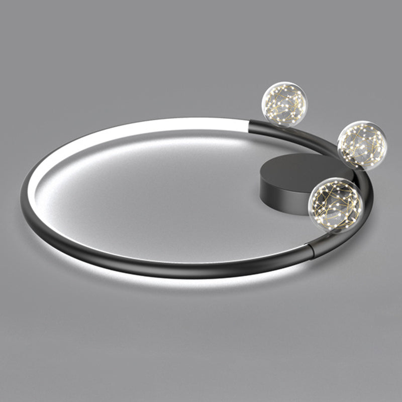 LED Ceiling Light Fixture Flush Mount Lighting Glass Light Ringed Light Living Room Light