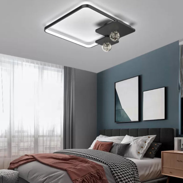 LED Ceiling Light Fixture Flush Mount Lighting Glass Light Ringed Light Living Room Light