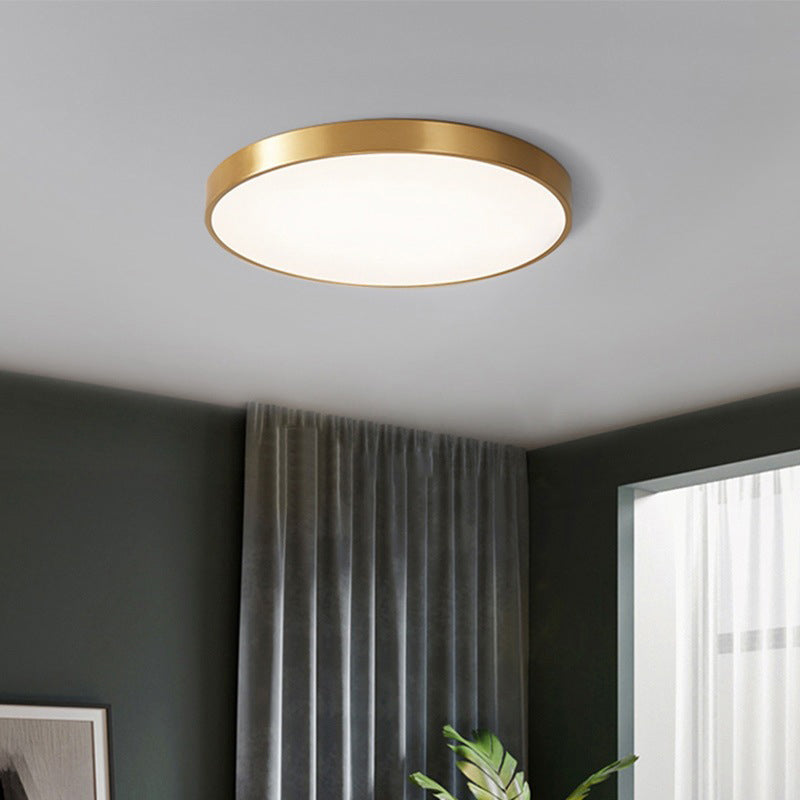 Round Led Flush Mount Ceiling Light Modern Minimalist Macaron Style Living Room Bedroom Study Energy-économiser Lighting