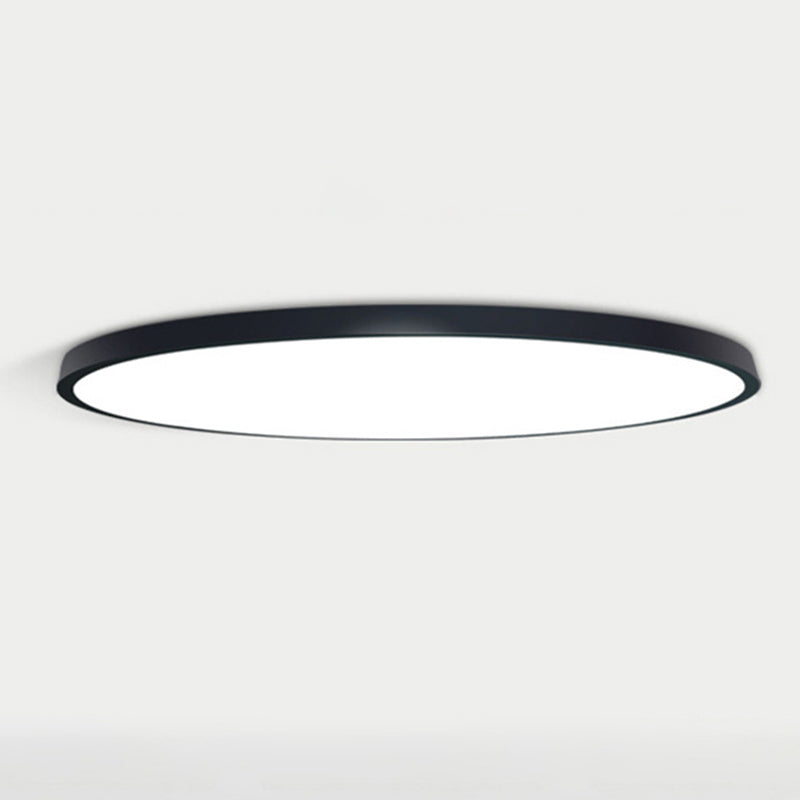 Round Led Flush Mount Ceiling Light Modern Minimalist Macaron Style Living Room Bedroom Study Energy-économiser Lighting
