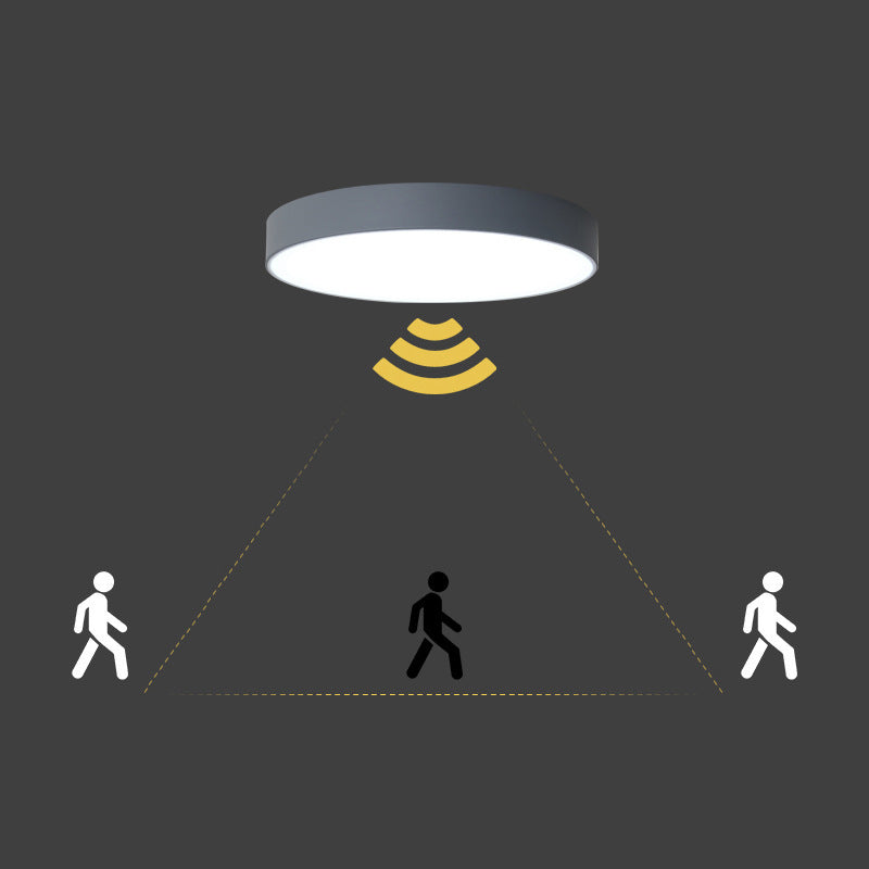 Round Led Flush Mount Ceiling Light Modern Minimalist Macaron Style Living Room Bedroom Study Energy-économiser Lighting