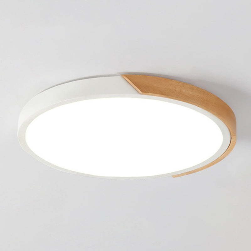 Nordic Led Ceiling Light Modern Minimalist Creative Bedroom Living Room Personality Round Macaron Multi-color Iron Lamps