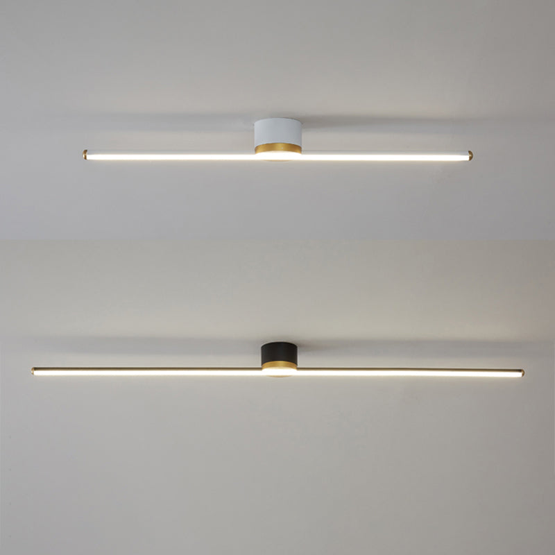 1 Light Linear LED Flush Mount Ceiling Light New Modern Aluminum Ceiling Light Fixture