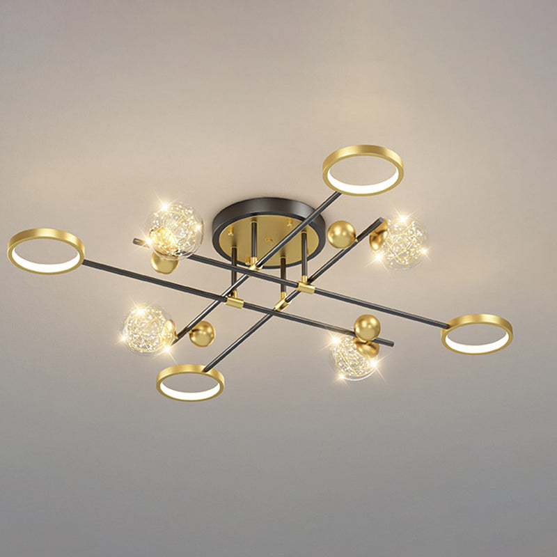 LED Light Flush Mount Light Metal Light Multiple Light Living Room Light