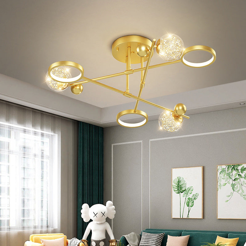LED Light Flush Mount Light Metal Light Multiple Light Living Room Light