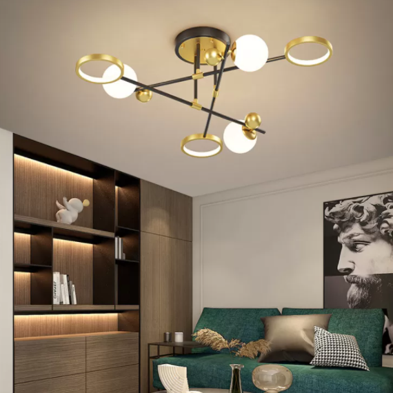 LED Light Flush Mount Light Metal Light Multiple Light Living Room Light