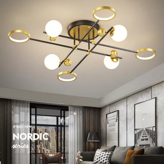 LED Light Flush Mount Light Metal Light Multiple Light Living Room Light