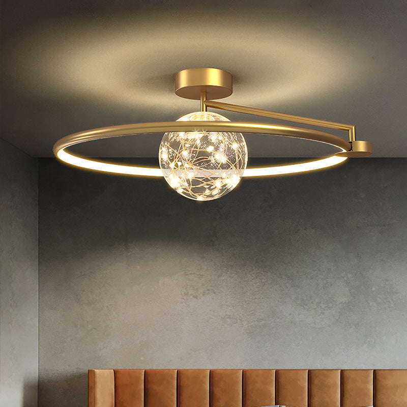 Moderne creatieve plafondlamp LED-cirkellicht Binnenlicht Slaapkamerlicht