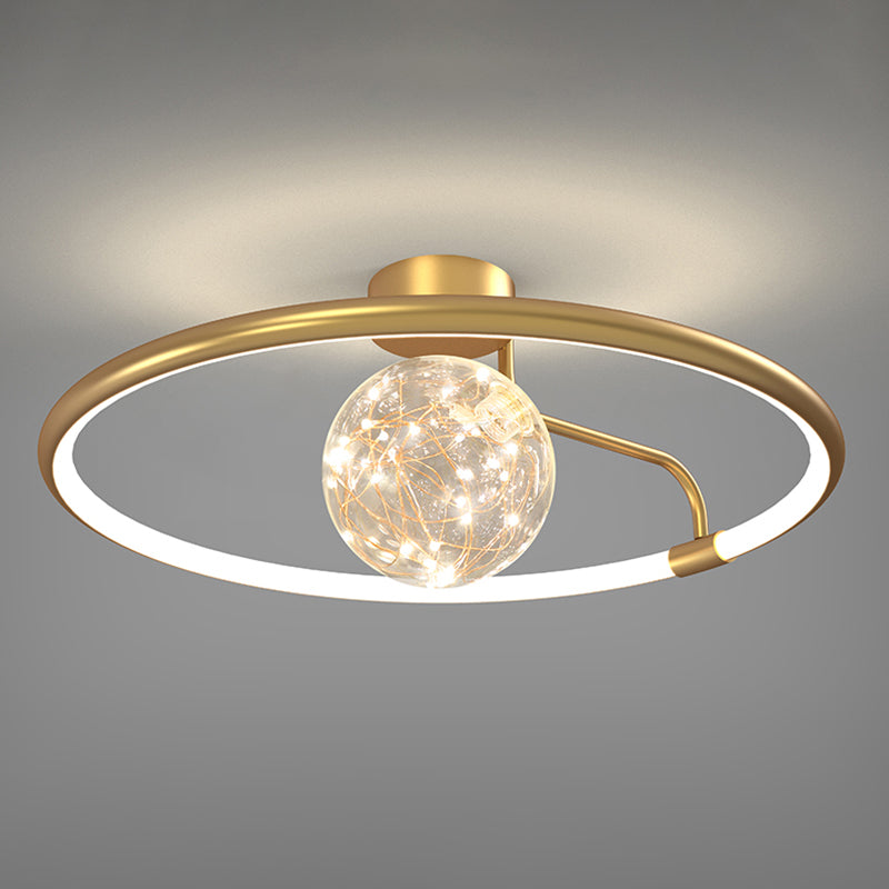 Moderne creatieve plafondlamp LED-cirkellicht Binnenlicht Slaapkamerlicht