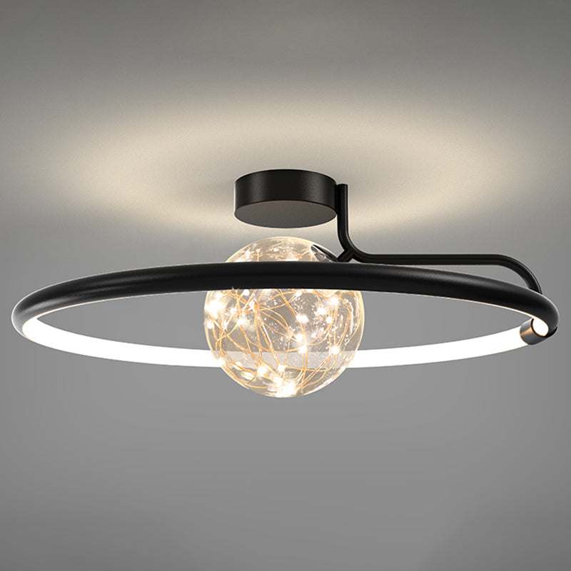 Moderne creatieve plafondlamp LED-cirkellicht Binnenlicht Slaapkamerlicht